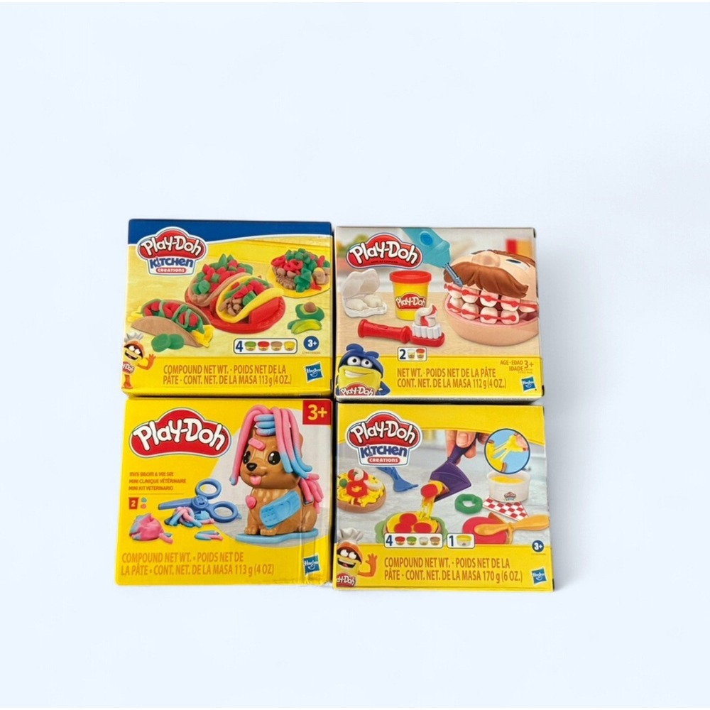 Play-Doh Mixed Lot Kitchen Creations & Fun Sets New Sealed Kids Toy Bundle